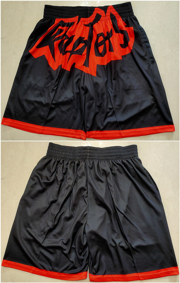 Personalized Men’s Toronto Raptors Black Mitchell&Ness Shorts (Run Small)