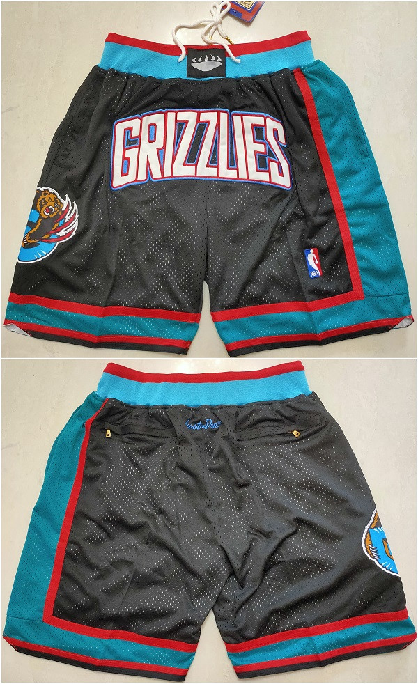 Personalized Men’s Memphis Grizzlies Black Shorts (Run Small)