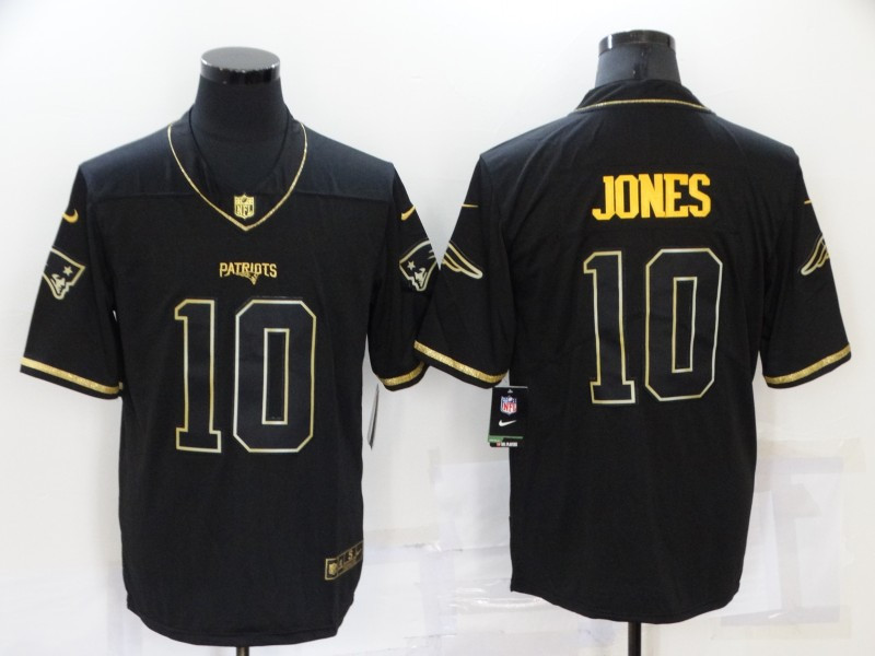 Personalized Men’s New England Patriots #10 Mac Jones Black Gold 2020 Salute To Service Stitched NFL Limited Jersey