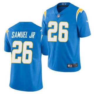 Personalized Men’s Blue Los Angeles Chargers #26 Asante Samuel Jr. Untouchable Limited Stitched Jersey