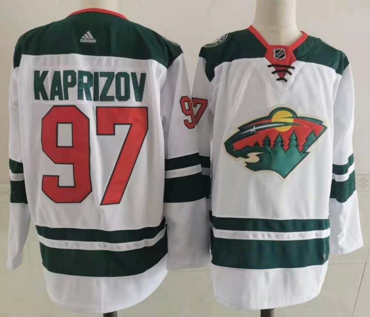 Personalized Wild 97 Kirill Kaprizov White Jersey