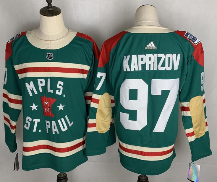 Personalized Wild 97 Kirill Kaprizov Green 2022 Winter Classic Jersey