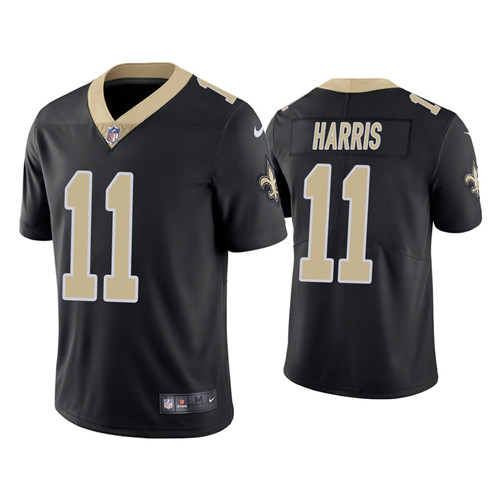 Personalized Men’s Saints #11 Deonte Harris Untouchable Limited Black Jersey