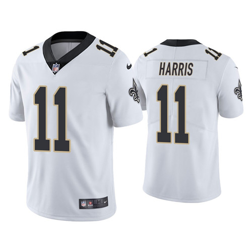 Personalized Men’s Saints #11 Deonte Harris Untouchable Limited White Jersey