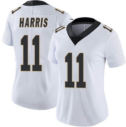 Personalized Women Saints #11 Deonte Harris Untouchable Limited White Jersey