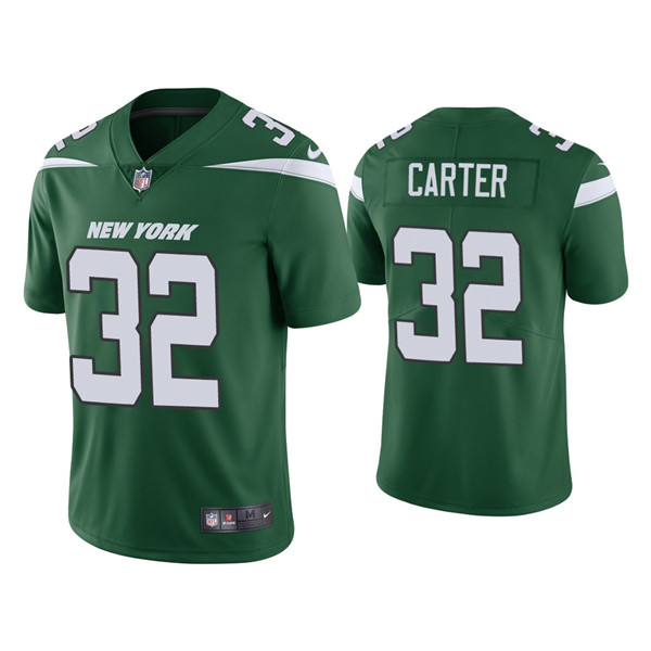 Personalized Men’s New York Jets #32 Michael Carter 2021 Green Untouchable Limited Stitched Jersey
