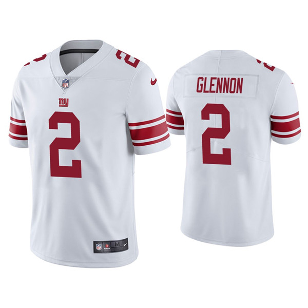 Personalized Men’s New York Giants #2 Mike Glennon White Untouchable Limited Stitched Jersey