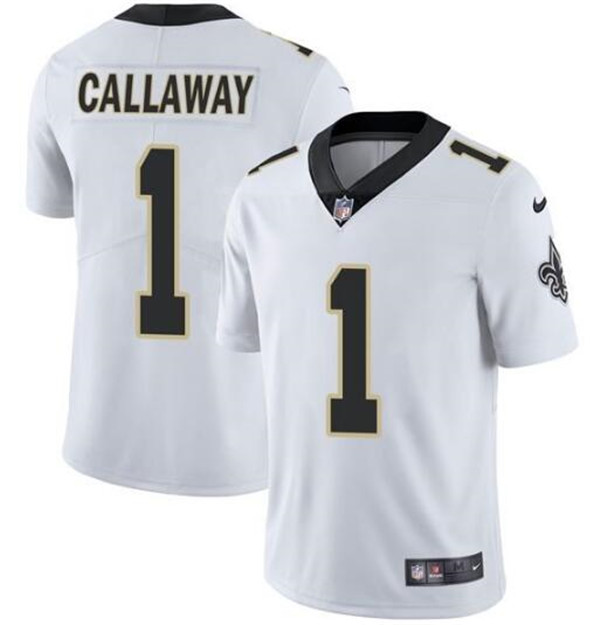 Personalized Men’s New Orleans Saints #1 Marquez Callaway 2021 White Untouchable Limited