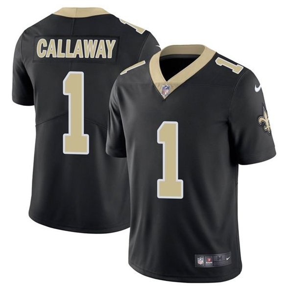 Personalized Men’s New Orleans Saints #1 Marquez Callaway 2021 Black Untouchable Limited Stitched Jersey