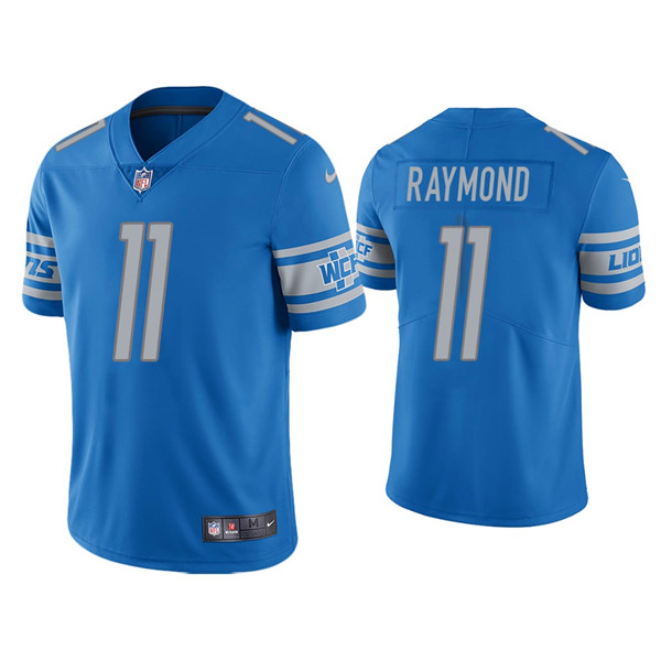 Personalized Men’s Detroit Lions #11 Kalif Raymond Blue Untouchable Limited Stitched Jersey