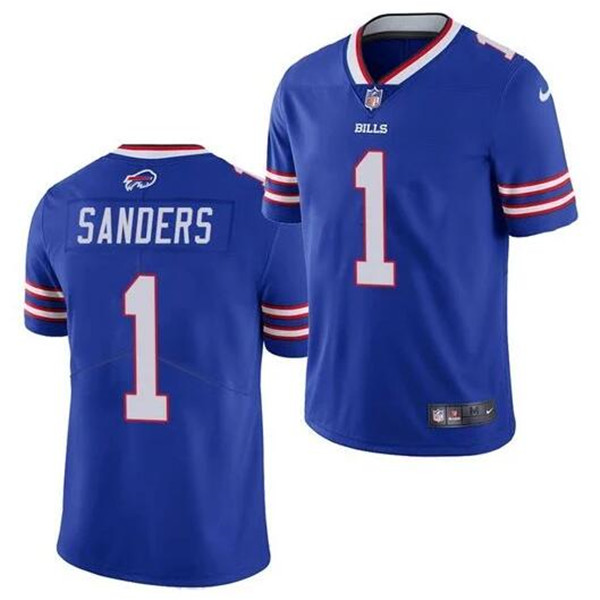 Personalized Men’s Buffalo Bills #1 Emmanuel Sanders Blue Untouchable Limited Stitched Jersey
