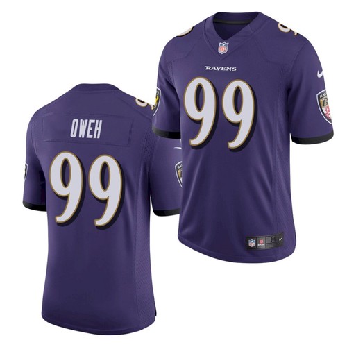 Personalized Men’s Baltimore Ravens #99 Odafe Oweh Purple 2021 Limited Football Jersey