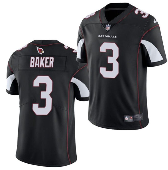 Personalized Men’s Arizona Cardinals #3 Budda Baker Black Untouchable Limited Stitched Jersey