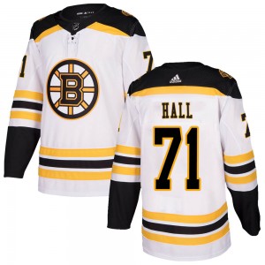 Personalized Men’s Boston Bruins #71 Taylor Hall Authentic Away White Jersey