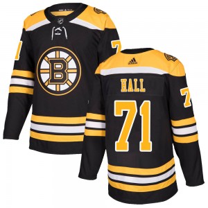 Personalized Men’s Boston Bruins #71 Taylor Hall Authentic Home Black Jersey
