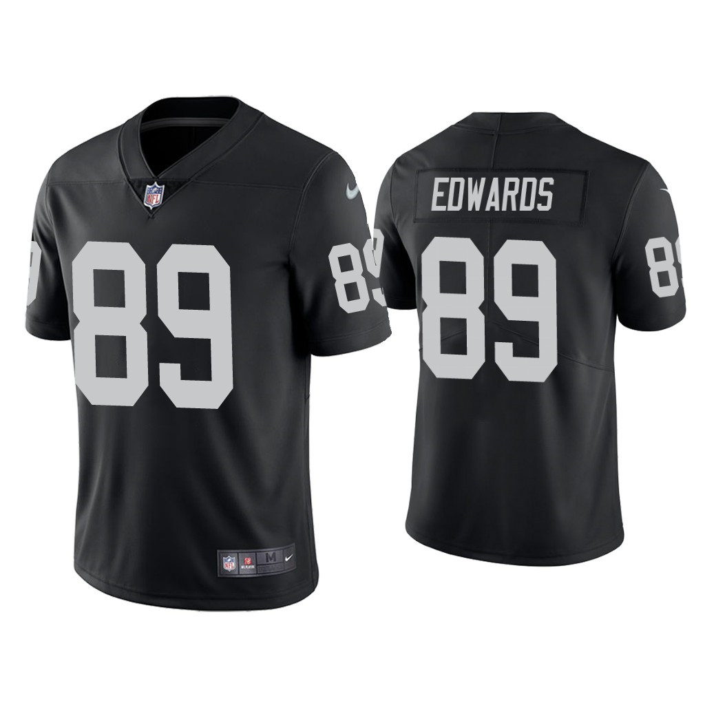 Personalized Men’s Raiders #89 Bryan Edwards Untouchable Limited Black Jersey