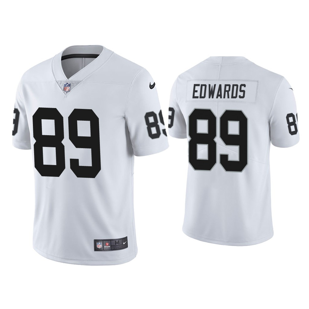 Personalized Men’s Raiders #89 Bryan Edwards Untouchable Limited White Jersey