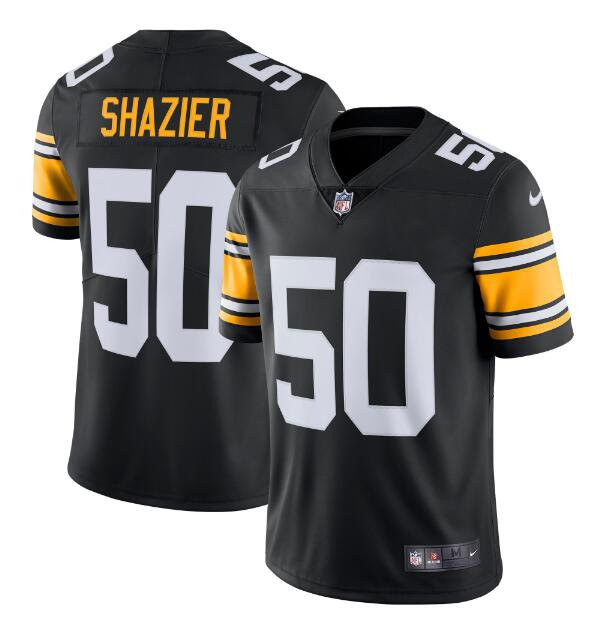 Personalized Men’s Pittsburgh Steelers #50 Ryan Shazier Black Untouchable Limited Stitched Football Jersey