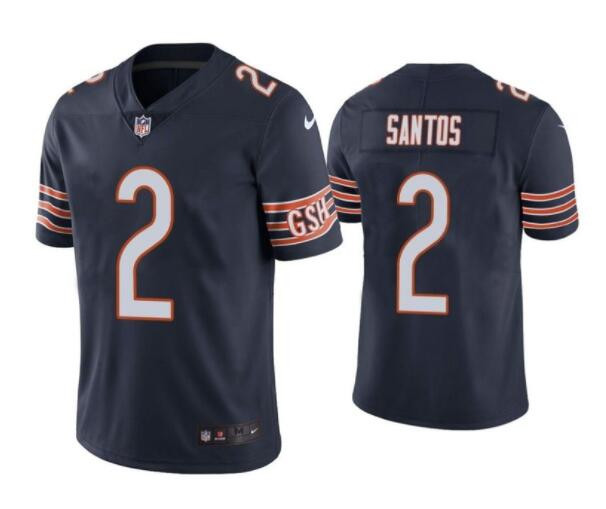 Personalized Men’s Chicago Bears #2 Cairo Santos Navy Untouchable Limited Stitched Jersey
