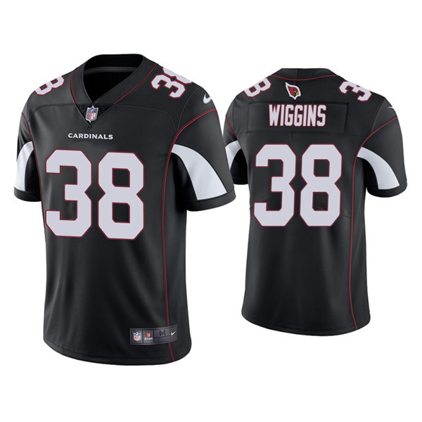 Personalized Men’s Arizona Cardinals #38 James Wiggins Black Untouchable Limited Stitched Jersey