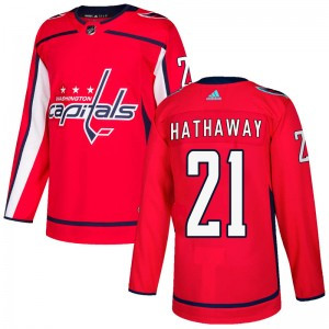 Personalized Men’s Washington Capitals #21 Garnet Hathaway Authentic Home Jersey – Red