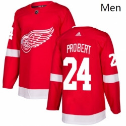 Personalized Men’s Detroit Red Wings 24 Bob Probert Premier Red Home NHL Jersey