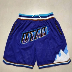 Personalized Men’s Utah Jazz purple pocket Shorts