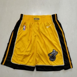 Personalized Men’s Miami Heat Yellow Award Shorts