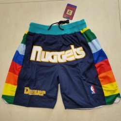 Personalized Men’s Denver Nuggets Navy Shorts