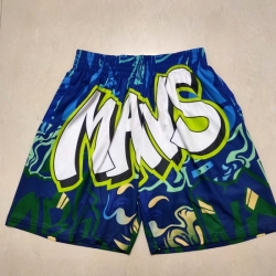 Personalized Men’s Dallas Mavericks Green Mitchell&mness Shorts