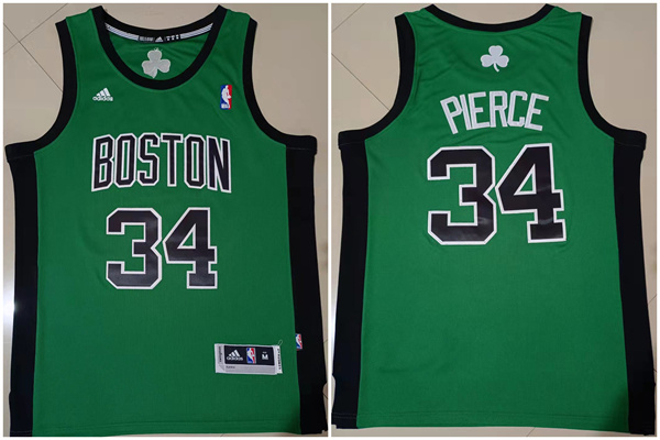 Personalized Men’s Boston Celtics #34 Paul Pierce Green Stitched Jersey