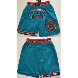 Personalized Men Memphis Grizzlies Teal Shorts Run Small