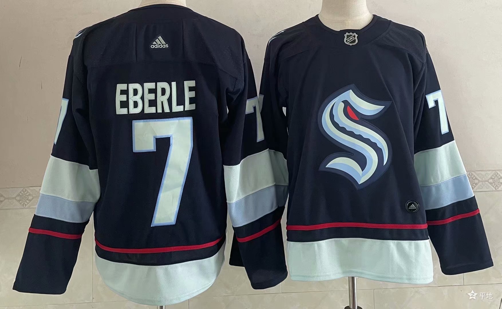 Personalized Men’s Seattle Kraken #7 Jordan Eberle Navy Blue Stitched NHL Jersey