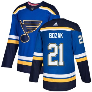 Personalized Men’s Authentic St. Louis Blues #21 Tyler Bozak Blue Home Official Jersey