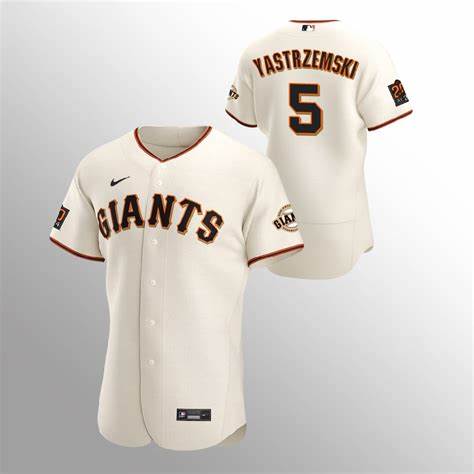 Personalized Men’s San Francisco Giants #5 Mike Yastrzemski 2020 Baseball Cream Jersey