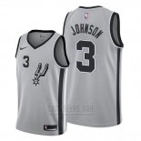 Personalized San Antonio Spurs #3 Keldon Johnson Silver NBA Swingman Statement Edition Jersey