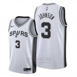 Personalized San Antonio Spurs #3 Keldon Johnson White NBA Swingman Association Edition Jersey