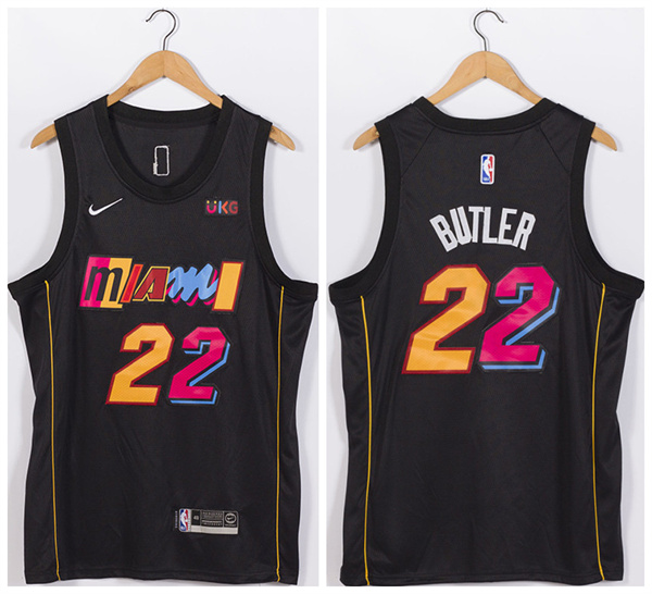 Personalized Men’s Miami Heat #22 Jimmy Butler Black Stitched Jersey