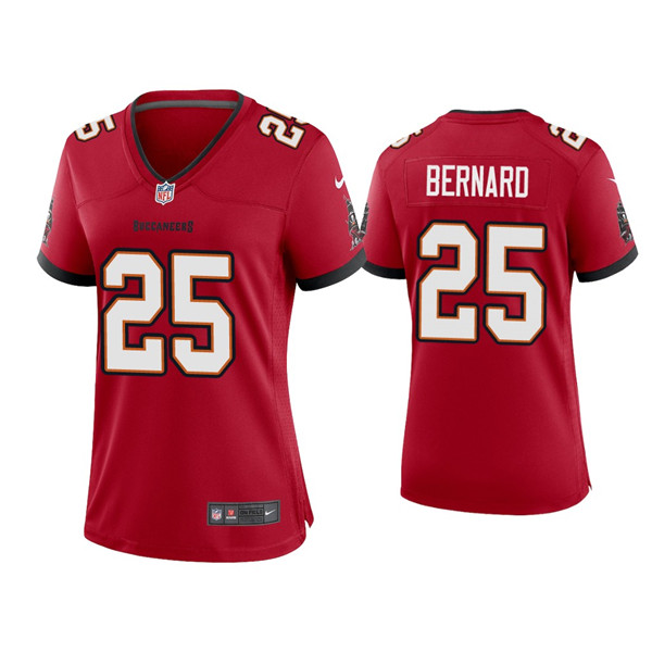 Personalized Women’s Tampa Bay Buccaneers #25 Giovani Bernard Red 2021 Limited Stitched Jersey(Run Small)