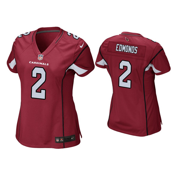 Personalized Women’s Arizona Cardinals #2 Chase Edmonds Red Stitched Jersey(Run Small)
