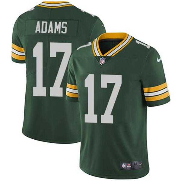 Personalized Youth Green Bay Packers #17 Davante Adams Green Untouchable Stitched Jersey