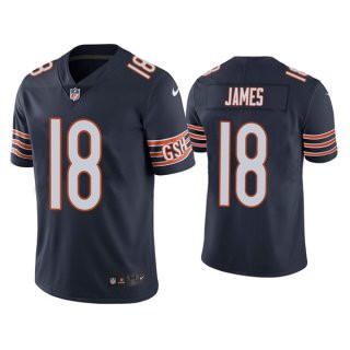 Personalized Men’s Navy Chicago Bears #18 Jesse James untouchable Limited Stitched Jersey