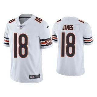 Personalized Men’s White Chicago Bears #18 Jesse James untouchable Limited Stitched Jersey