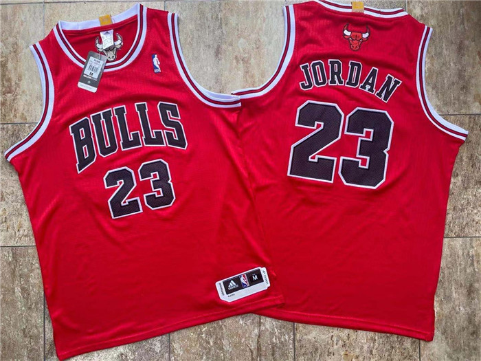 Personalized Bulls 23 Michael Jordan Red Swingman Jersey