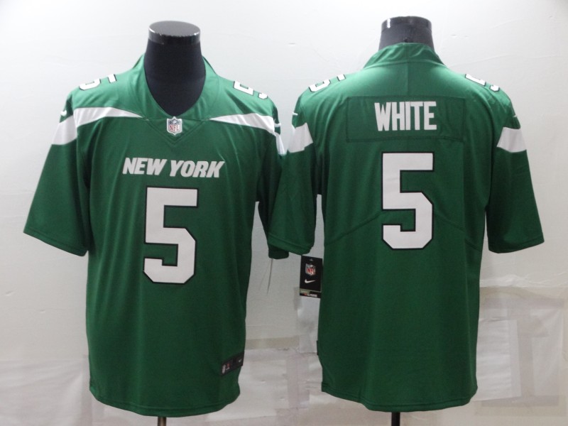 Personalized Men’s New York Jets #5 Mike White Green Untouchable Limited Stitched Jersey