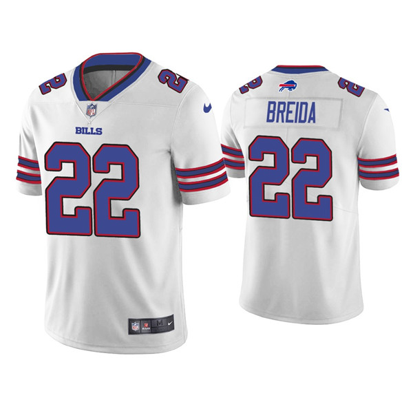Personalized Men’s Buffalo Bills #22 Matt Breida White Untouchable Limited Stitched Jersey