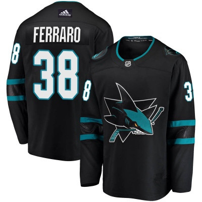 Personalized Men’s San Jose Sharks #38 Mario Ferraro Breakaway Black Jersey