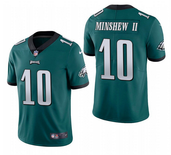 Personalized Men’s Philadelphia Eagles #10 Gardner Minshew II Green Untouchable Limited Stitched Jersey