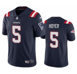 Personalized Men’s New England Patriots #5 Brian Hoyer Navy 2021 Untouchable Limited Stitched Jersey