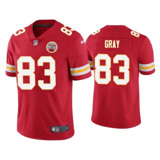Personalized Men’s Kansas City Chiefs #83 Noah Gray Red Limited Stitched NFL Jersey